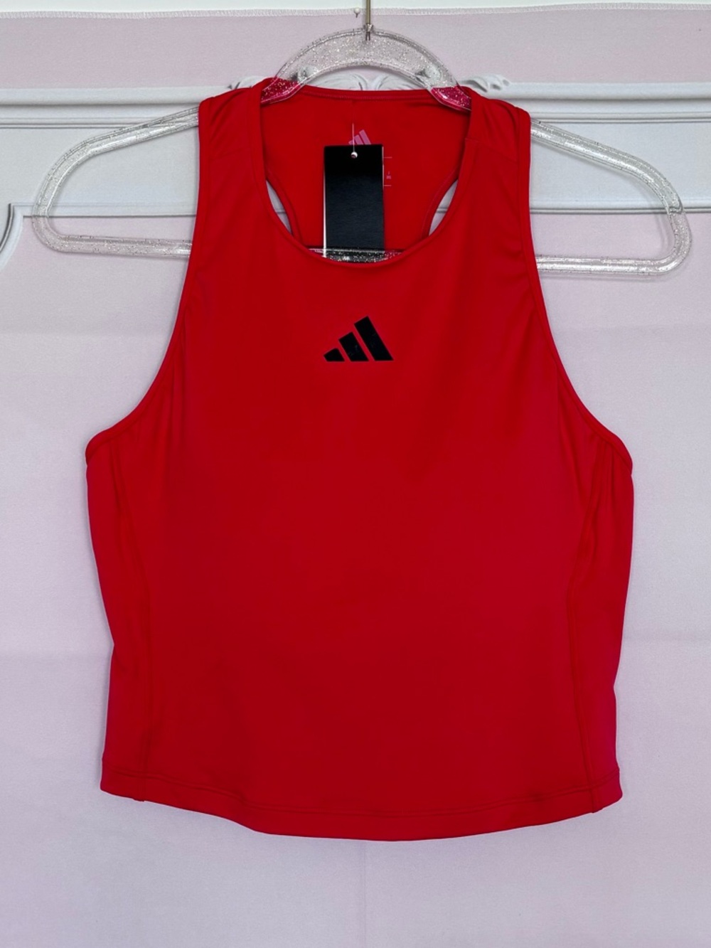 ADIDAS Primelist Pure Ruby Racerback 3-Stripes Bra Tank--NWT--L - Picture 13 of 16